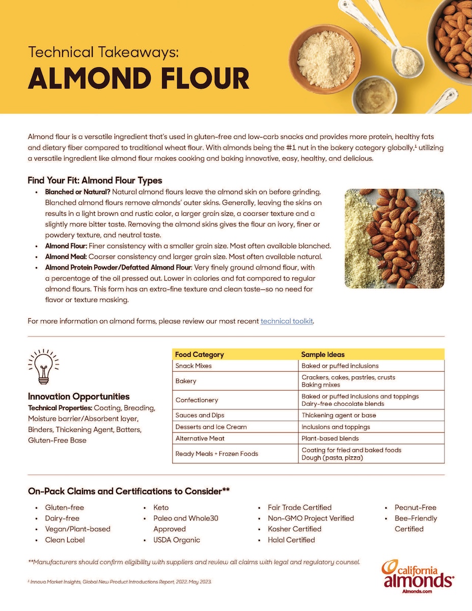 Almond Flour technical takeaways