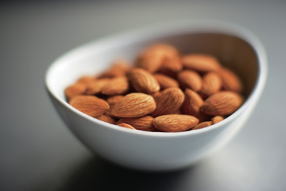 Almonds in a bowl